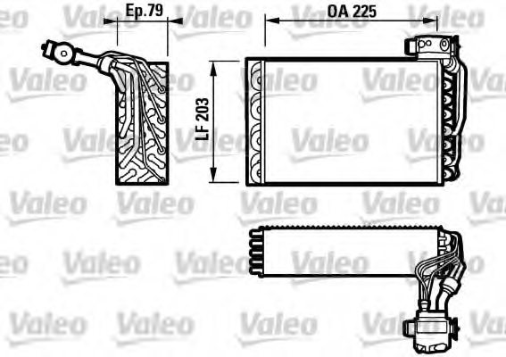 VALEO 817156 Evaporator, air conditioning